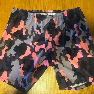 Women Biker Camouflage Shorts